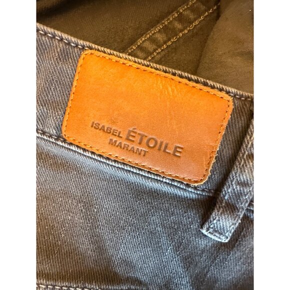 Isabel Étoile Marant Gray Jeans With Multicolor Embroidery Detail Size 36 - Picture 5 of 9